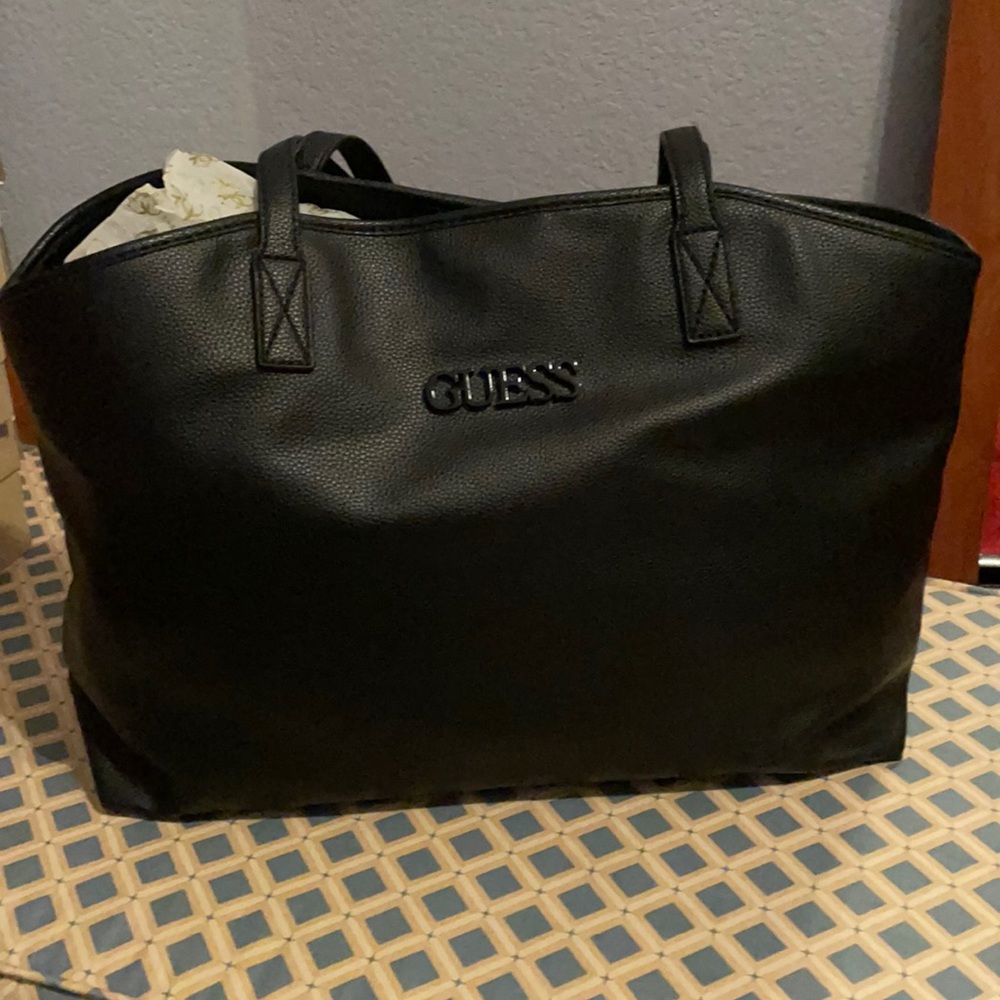 Brand new black guess tote